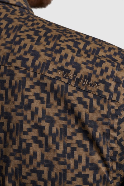 Cast Iron long sleeve shirt print on poplin